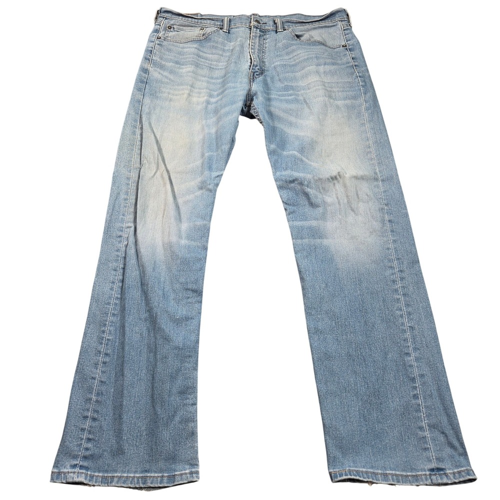 Levis 505 Regular Fit Jeans Mens 36x30 (36x32 tag) Light Wash Straight Leg